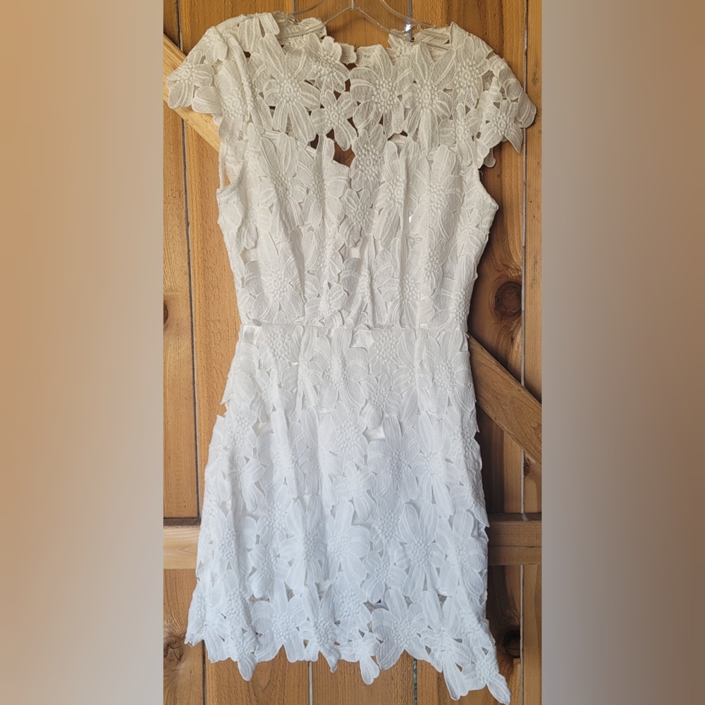 Sheinside Embroidered Lace Dress